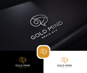 Gold Mind Brain Gym | Logo Design by step forward 2