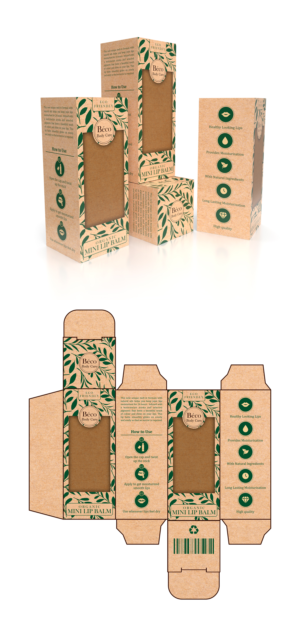 Lip Balm Product Box (Eco Friendly & Eco Elegant) | Verpackungs-Design von colourstreak