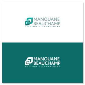 Manouane Beauchamp, gestion du changement (or: gestion + changement) | Logo Design by Sujit Banerjee