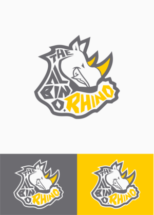 Albino Rhino | Logo Design by hamkur