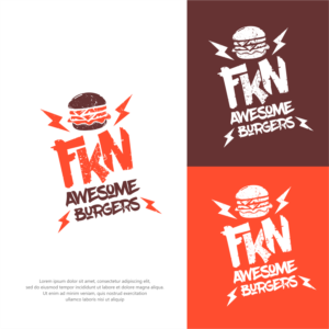 FKN Awesome Burgers | Logo Design by ThiagoB