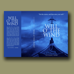 Fictional book front and back cover. Book name is Will O' the Wind | Book Cover Design by VARVARA11