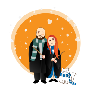 Need a cute Harry-Potter-Inspired picture for marriage proposal | Graphic Design by ann.ph