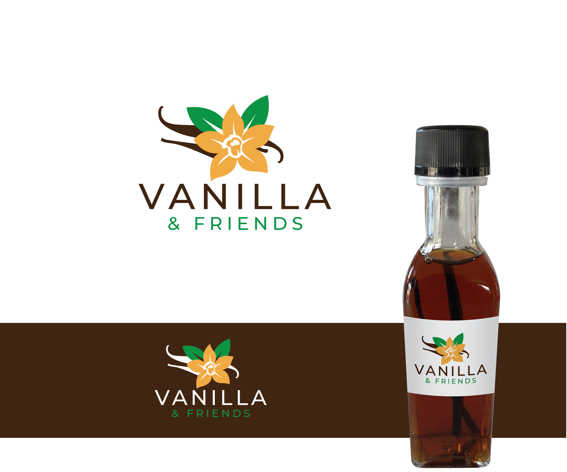 Logo Design by ecorokerz for Vanilla & Friends | Design #27778498