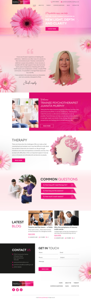 Psychotherapy Website - Based in London | Web Design by sai.designer87