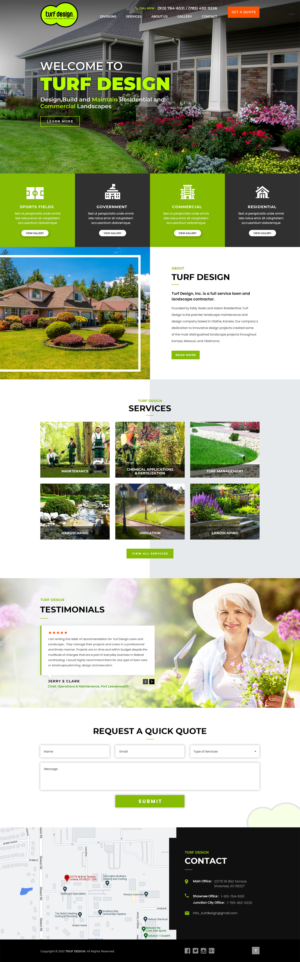 Landscape Contractor in need of New Web Design | Web Design by Jyotsna Dutta