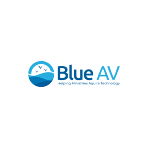 Blue AV      Tag line~ Helping Ministries Aquire Technology | Logo-Design von Kreative Fingers