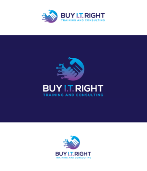 Buy I.T. Right (Main Logo)  Training and Consulting (Underneath Main Logo) | Logo Design by cre8vpixDesign