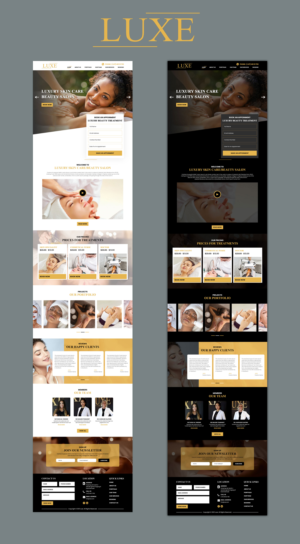 Web Design by VC for Luxe Salong AS | Design #27820908