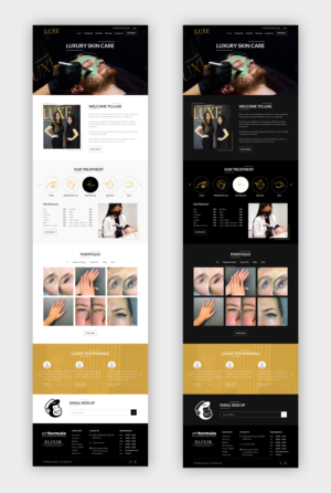 Web Design by Starlyn DS for Luxe Salong AS | Design #27819720