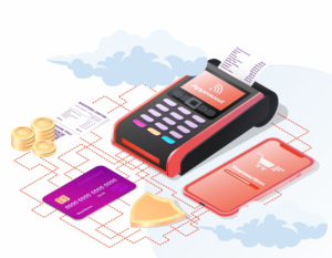 Illustration in the modern cloud payment style | Grafik-Design von Pixel Sprout