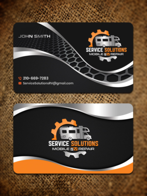 Service Solutions Mobile RV Repair | Business Card Design by Sandaruwan