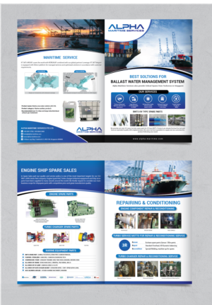 Alpha Maritime Services New Brochure | Broschüren-Design von alex989