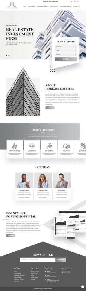 Website design and Setup for Real Estate Firm and Going Live | Web-Design von nzdesigners