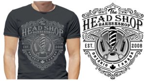 The Head Shop Barbershop needs modern trendy t shirt design | T-Shirt-Design von 4 be