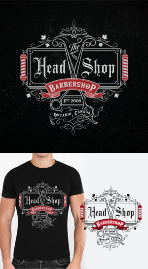 The Head Shop Barbershop needs modern trendy t shirt design | T-Shirt-Design von ally designs