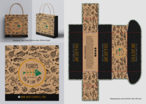 Fish & Chip Shop Takeaway Packaging | Packaging Design by SAI DESIGNS