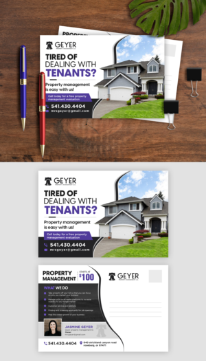 New residential property management company | Postcard Design by debdesign