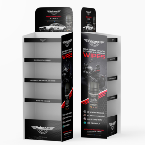 Auto Detailing Wipe - Retail Display Stand | Graphic Design by debdesign