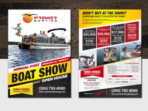 Boat Dealership Needs A Post Boat Show Sale Flyer - 8.5X11 | Flyer Design by innovative earth