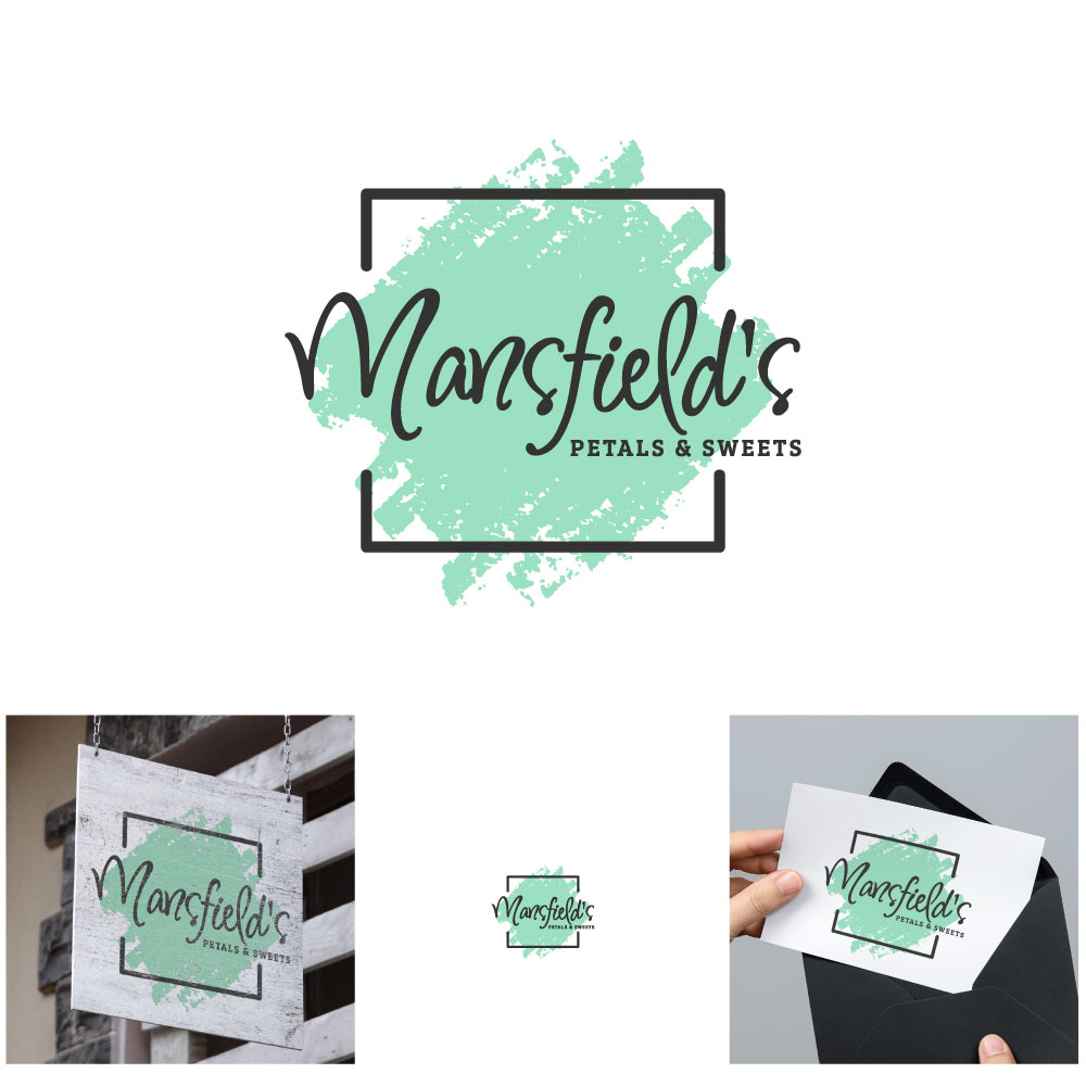 Logo Design by michellefrances for Mansfields Petals And Sweets | Design #27938044