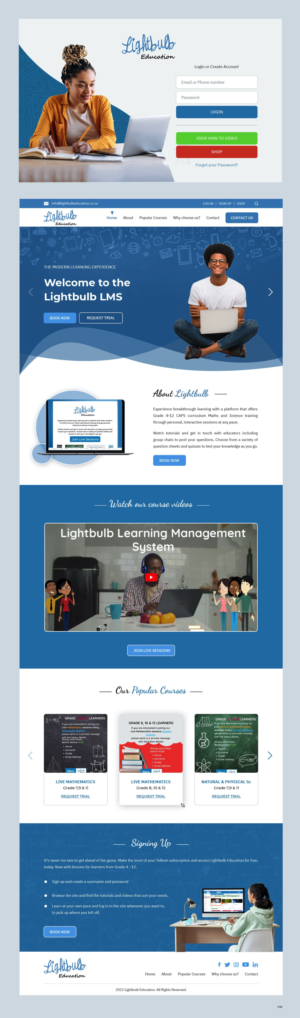 K12 Online Learning Landing Page | Landing Page-Design von pb