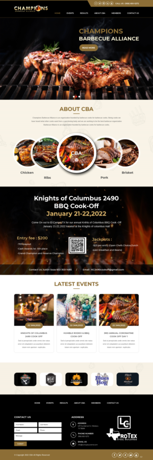 Champions Barbecue Alliance | Web-Design von pb