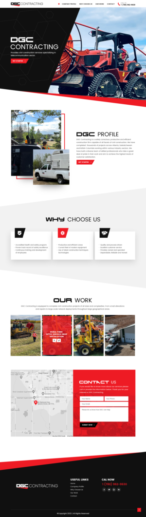 DGC Contracting - Civil Construction Construction Company (Telecommunications) | Web-Design von nzdesigners