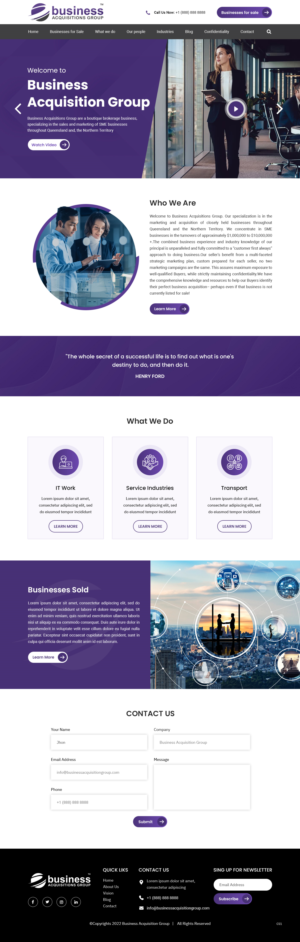 Business Broker Website | Web Design by pb