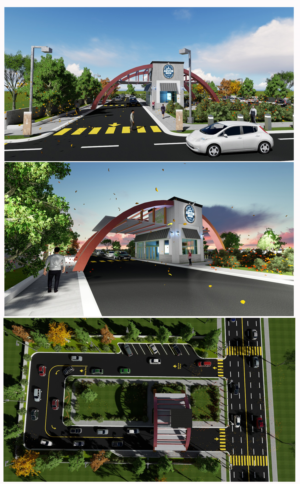 Schematic Drawing for New Coffee & Tea Drive-thru | Graphic Design by Raj Yamgar