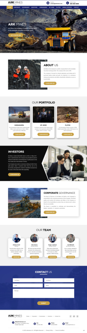 New Modern Design Responsive Website For Mining Company  | Web Design by pb