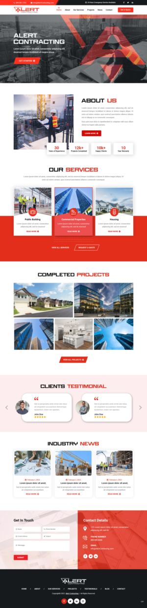 Alert Contracting | Web-Design von pb