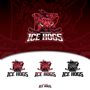 Arkansas Hockey, NW Arkansas Ice Hogs, Arkansas Youth Hockey, NW Arkansas Youth Hockey, or something along those lines including Arkansas and Hockey | Logo-Design von Gabriel T. Marques