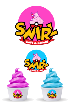 Swirl - Cafe & Games | Logo Design by Sergio Coelho