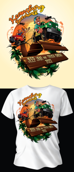 keansburg boardwalk jeep jam 2022 | T-Shirt-Design von ally designs