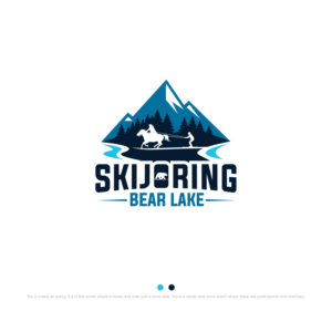 Skijoring Bear Lake | Logo Design by webeezine