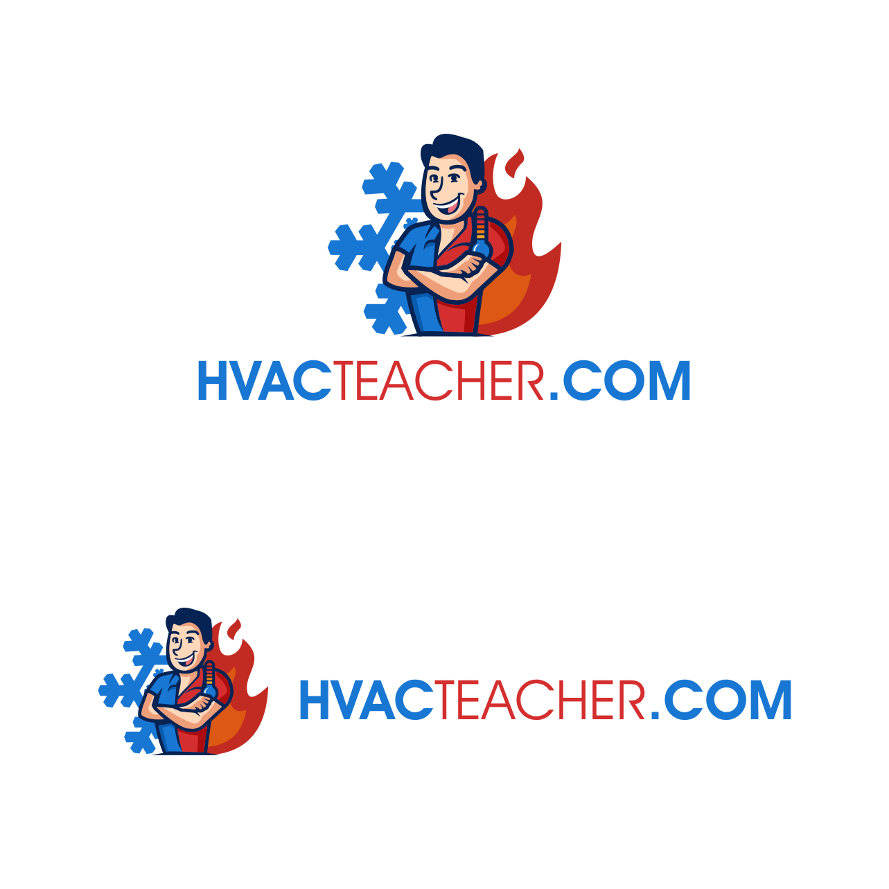 Logo Design by Rudy Graph for HVACTEACHER.COM | Design #28071899