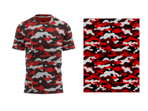 Masked Rider Camo | T-Shirt-Design von Slant Line Media