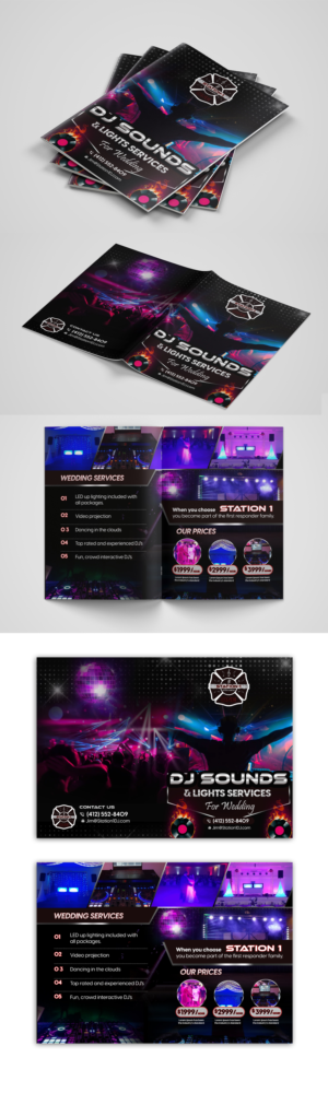 DJ business brochure | Brochure Design by debdesign