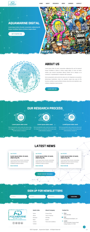 Website for new crypto research organization | Web Design by pb