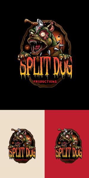 Split Dog Productions | Logo Design by ally designs