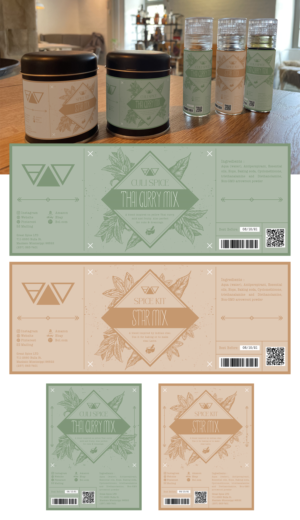 Label design for a new spice label  | Packaging Design by adjeiiBlack