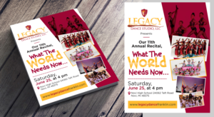 Flyer Design by Aura:) for Legacy Dance Studio, LLC | Design #28105987