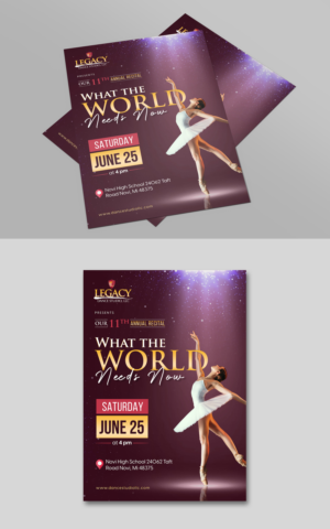 DANCE STUDIO RECITAL FLYER DESIGN 2022 | Flyer Design by ZeneFashions