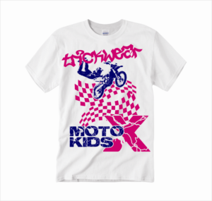 Kids full colour motorcross shirt print on back and brand on front | T-Shirt-Design von dery88