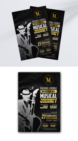 Jazz: Journey Through the Harlem Renaissance and the Black Arts Movement | Flyer Design by debdesign