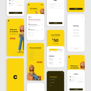 Payday Lending App Interface Design | App Design by salmazhafirah