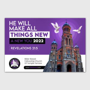 Bible-Based Fellowship Church TT- Theme for 2022 | Poster-Design von debdesign