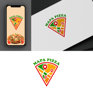 Mapa Pizza | Logo-Design von ICKE