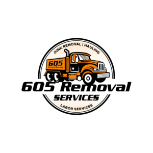 605 Removal Services - Junk Removal, Hauling, and Labor Services | Logo Design by debdesign